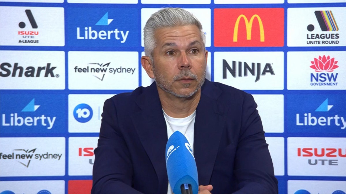 Steve Corica Press Conference Macarthur Bulls v Auckland FC ALeagues Videos