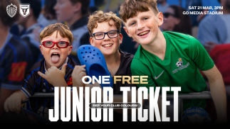 Registered Junior Footballers Score Free Tickets to Our Next Match